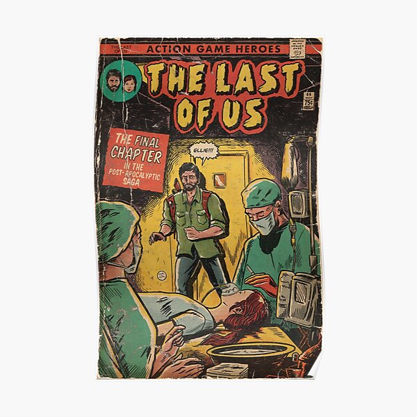 The Last of Us - Ending comic cover fan art Poster RB0208 product Offical the last of us Merch